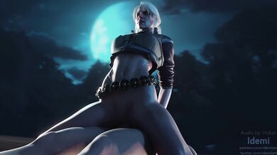 Under the Moonlight: Ciri Takes It All In (The Witcher 3)