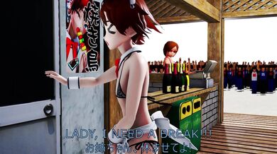 Maid Makes a Mess in Public and Blows Coworker's Mind with Lewd Acts