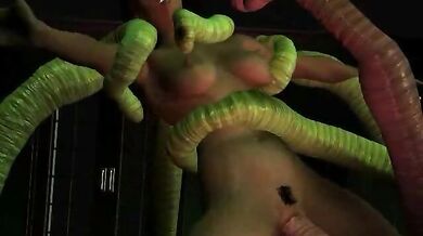 Tentacle Fucking a Black Beauty or or Black Goddess Seduced by Slithering TentaclesA black-skinned female receives sexual stimulation from multiple squirming appendages in this erotic animation.Black Goddess Seduced by Slithering Tentacles