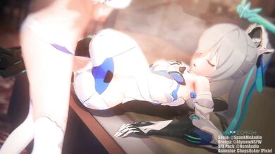 Feminized Seeker and the Daughter of a Demon Lord's Lesbian Love Affair in Honkai Impact