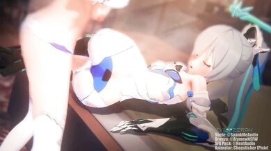 Feminized Seeker and the Daughter of a Demon Lord's Lesbian Love Affair in Honkai Impact