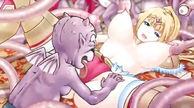 Princess' Wet Fuck Session with Her Royal Subjects!