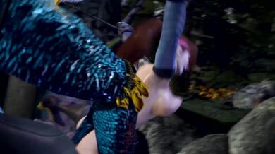 Lizard Dick and Ass Play