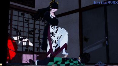 Tanjiro Kamado's Thick Dick Drills Daki's Tight Hole in Mind-Blowing Sex