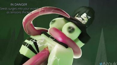 Slutty Roblox Gamer Gets Gangbanged by Huge Tentacles (Azoukl)