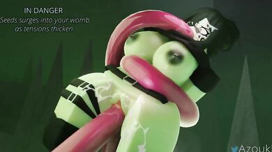 Slutty Roblox Gamer Gets Gangbanged by Huge Tentacles (Azoukl)