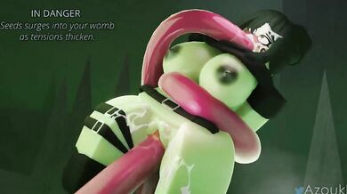 Slutty Roblox Gamer Gets Gangbanged by Huge Tentacles (Azoukl)