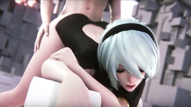 Megara Gets Double Penetrated by Yorah in 'Doggy Style Elegance'