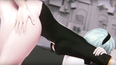 Megara Gets Double Penetrated by Yorah in 'Doggy Style Elegance'