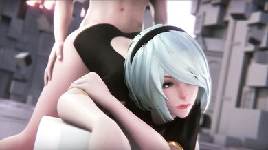 Megara Gets Double Penetrated by Yorah in 'Doggy Style Elegance'