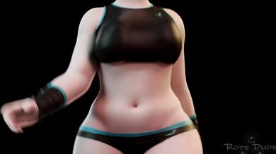 * Sexy Mei's Jogging Adventure with Boosted Boobs and Athletic Wear