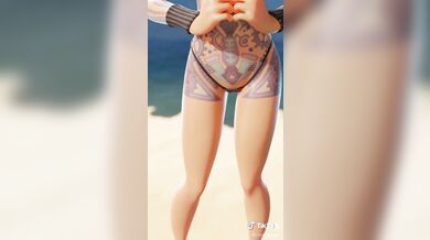 Jules' Wet and Wild Bikini Fortnite Battle