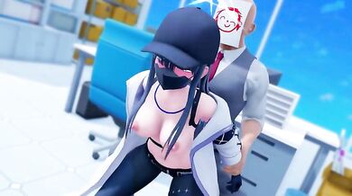 Jailbait Slut Gets Nailed by Older Man in 'Blue Archive' (Kaotaro12)