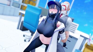 Jailbait Slut Gets Nailed by Older Man in 'Blue Archive' (Kaotaro12)