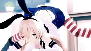 Creamed Cunnilingus Challenge: Shimakaze vs. Mamaimu's Tight Cunt
