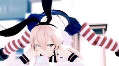 Creamed Cunnilingus Challenge: Shimakaze vs. Mamaimu's Tight Cunt