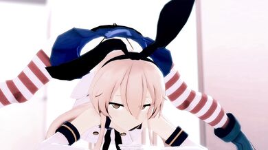 Creamed Cunnilingus Challenge: Shimakaze vs. Mamaimu's Tight Cunt