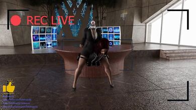 [Boldfinger42] Marvel's Black Widow Gets Fucked by Her Own Giant Horse Dick in a Music-Filled Orgy