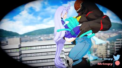 Fucking My Hero Academia's Nejire in Mid-Air by a Monstrous Nomu [MrImpy]