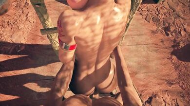 Bondage Babe Lara Croft Gets Nailed by the Fat Cat