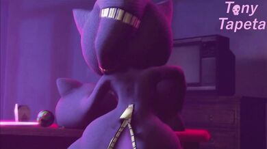 Pokéhentai: Mega-Banette's Tail Bangs with Her Trainer!