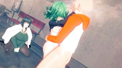 Tits and Ass Blast: Saitama vs. Tatsumaki [Feathermapleleaf]