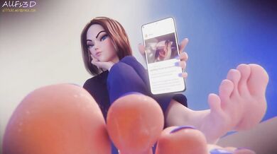 Stroking the Toes of a Digital Damsel: A Foot Fetishist's Dream Come True