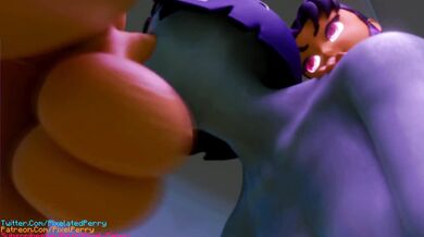 Slutty Raven and her horny Tamaran buddy's wild fuckfest