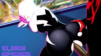 Gwen Stacy's Anal Destruction by Black Beast with Enormous Dick