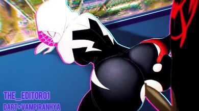 Gwen Stacy's Anal Destruction by Black Beast with Enormous Dick