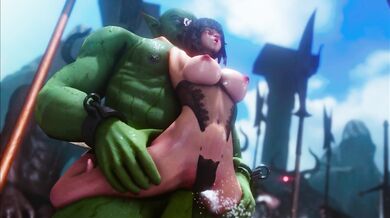 Bel's Unsuccessful Battle with the Beast Leaves Her at the Mercy of a Gruesome Gangbang - Vindictus Version 1