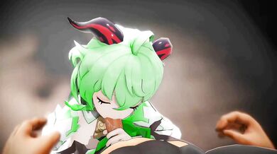 Jizz-Gargling Slut Gets Nailed by Tentacles in Genshin Impact Hentai, Cum Shot Compilation.