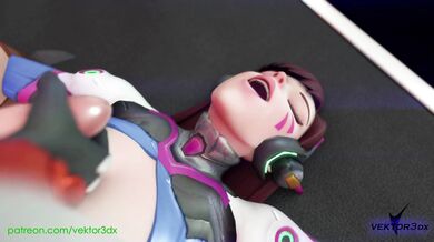 D.Va's Anal Intrusion while Mercy Gets Fucked Hard in Overwatch