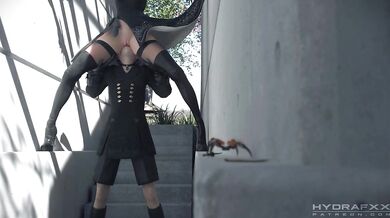9S Invades 2B's Asshole in 'HydraFXX'
