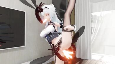 Insect-Filled Doggy Style with Ponytailed MILF