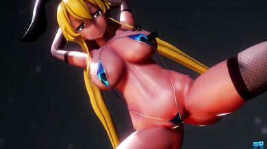 Shimakaze Masturbates with Her Adult Toys in a Racy MMD Video