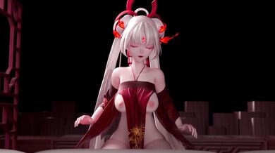 Shiranui sets the bed on fire with her sultry moves in [JUSWE] 不知火