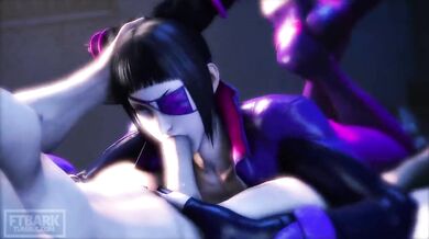 Juri Han Gets a Tongue-Tying Blowjob in 'Ftbark'