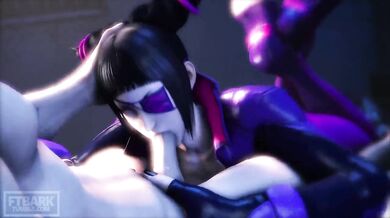 Juri Han Gets a Tongue-Tying Blowjob in 'Ftbark'