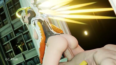 Mercy's Sexy Jumping Cock Ride