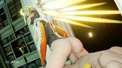Mercy's Sexy Jumping Cock Ride