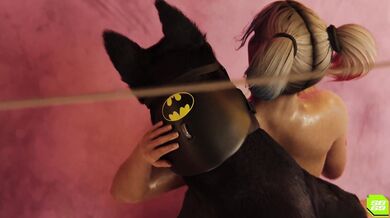 Ace the Bat-Hound Gives Harley Quinn a Hardcore Tying Up (No Soundtrack) - SaintBandit69