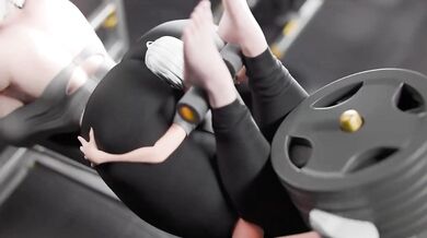 Gigantic Amazonian Gym Babe Punishes and Trains Her Boy Toy in 'Scragboi'