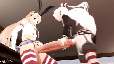 Sailor's Fappu-Shipping: Amatsukaze and Shimakaze Lesbian Loving [Fak3d3athSFM]