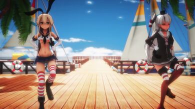 Cold to the Touch: Shimakaze & Amatsukaze's Frozen Fuck Fest in R18 MMD Animation by JhonLui
