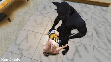 Pharaoh's Son Anubis Gets His First Taste of Cock