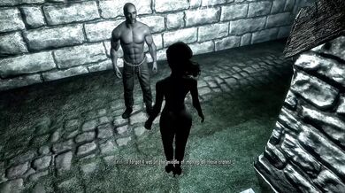 Busty Brunette's Naughty Adventure in Skyrim