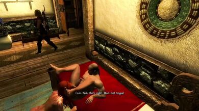Busty Brunette's Naughty Adventure in Skyrim