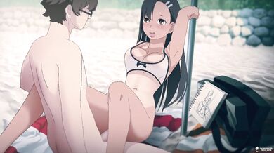 Big Boob Beach Bangers with Nagatoro and Nekololisama in 4K!