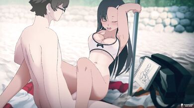 Big Boob Beach Bangers with Nagatoro and Nekololisama in 4K!